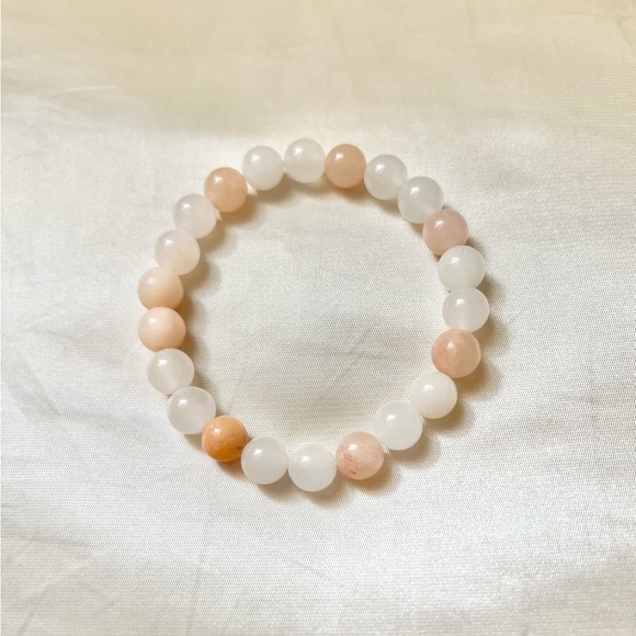 New: 8mm Handmade Pink Aventurine Natural Crystal Bead Bracelet - Picture 1 of 2